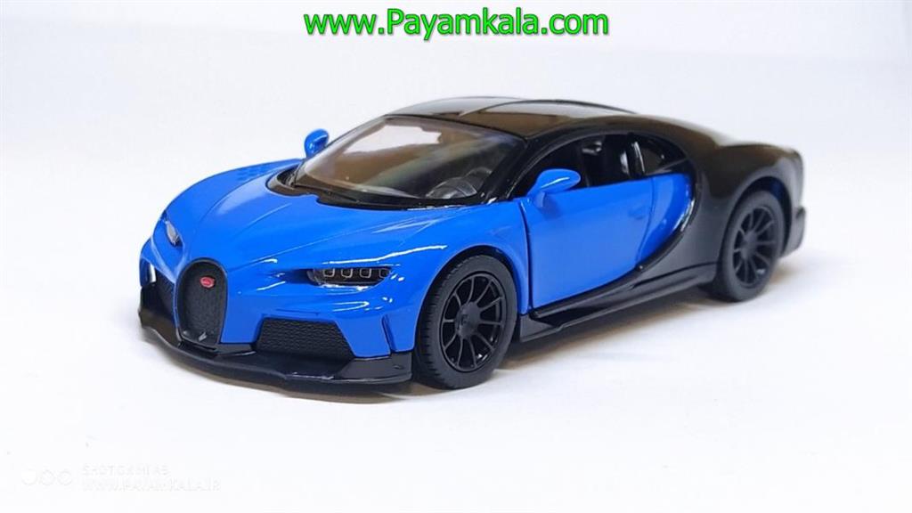 ماکت بوگاتی شیرون کینزمارت (BUGATTI CHIRON KINSMART) آبی